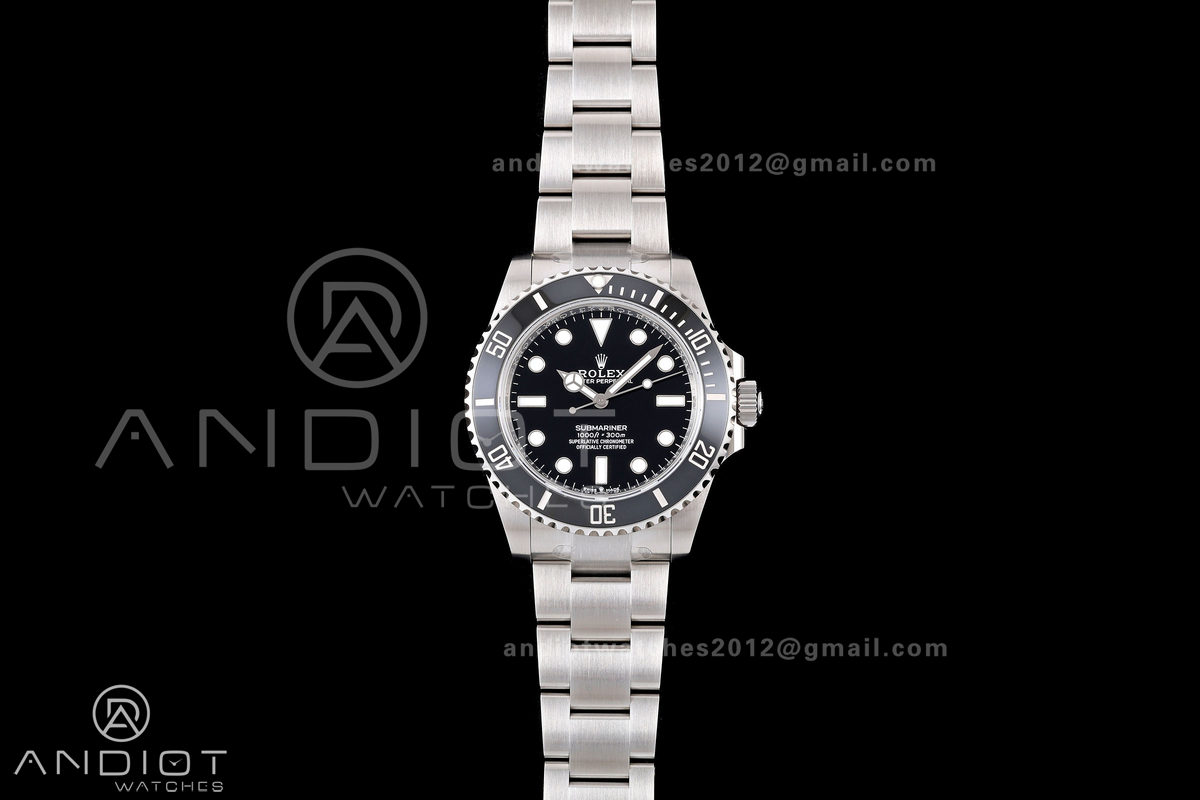 Submariner 41mm 124060 No Date RICH 1:1 Best Edition 904L SS Case and Bracelet JH3230 V2 (Free Sprung)